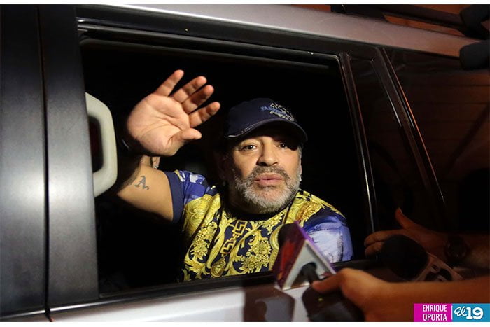 Maradona está en Nicaragua