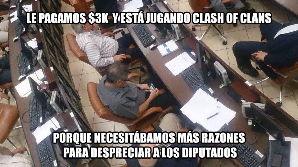 Porque necesitábamos más razones para odiar a los diputados