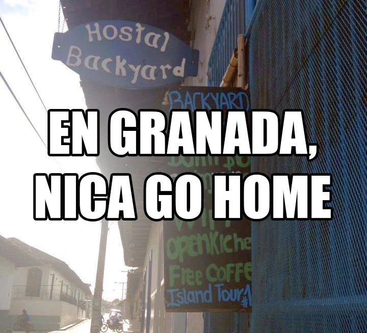 En Granada, si sos nica, no hay cuarto para vos