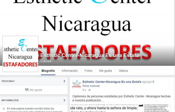 Esthetic Center-Nicaragua Es una Estafa