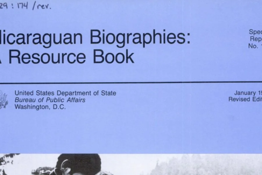 2 libros sobre Nicaragua para entender mejor estas elecciones (patrocinado por la CIA)