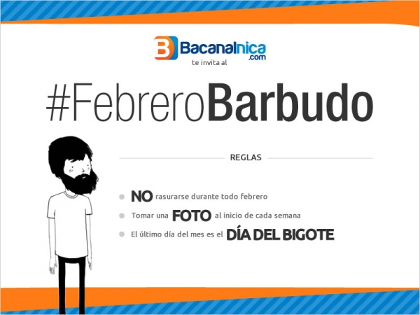 Bacanalnica te invita al #FebreroBarbudo