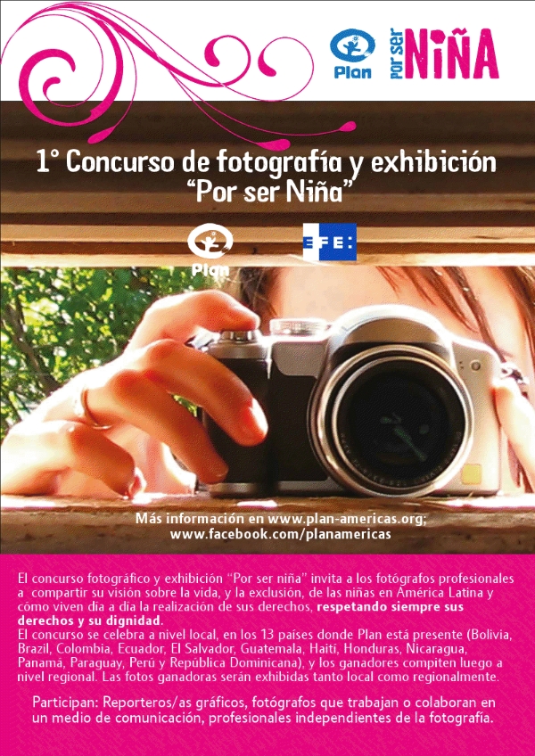 Concurso de fotografía y exhibición por "Ser Niña"